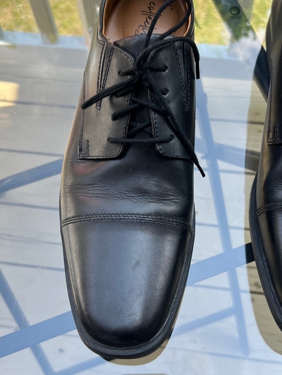 Clarks Tilden Cap Toe Oxford Classic Dress Shoes Black Leather Men\'s Size 13M main image 8